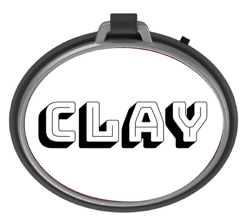 Mini wireless speaker and black CLAY logo